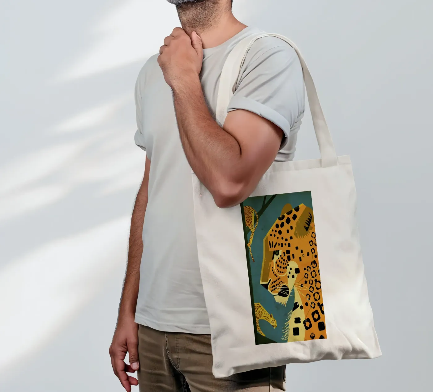 Leopard tote bag by Dieter Braun