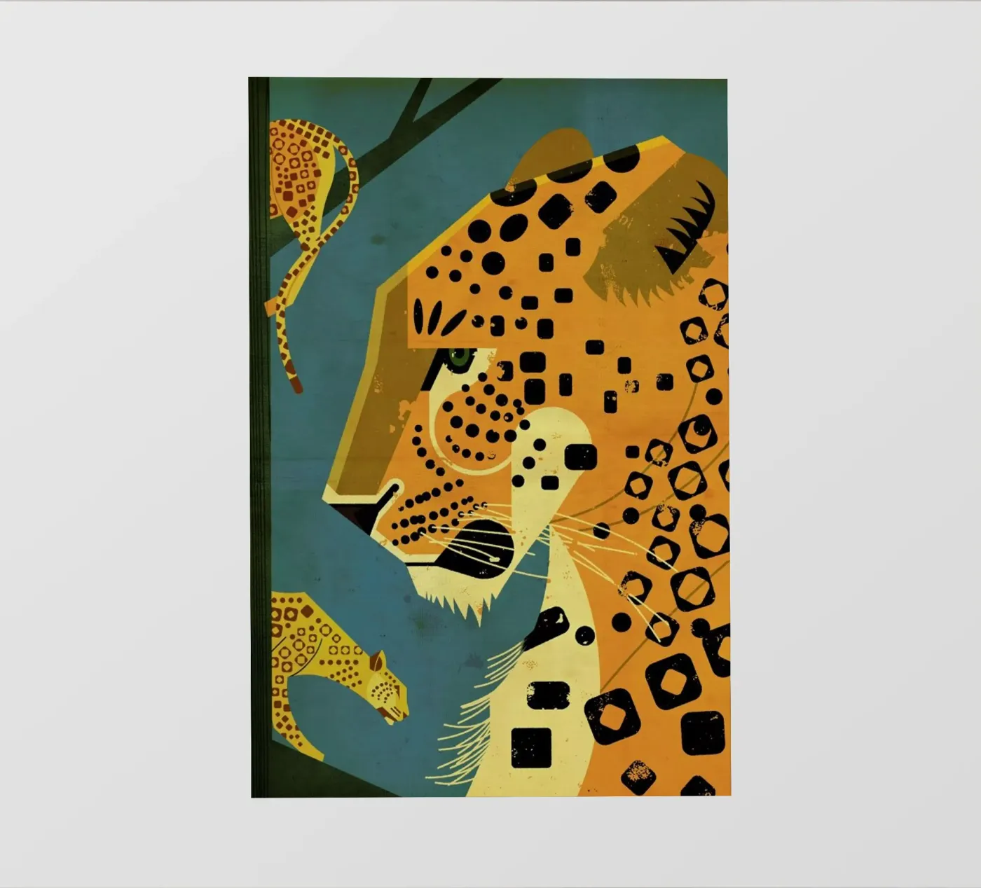 Leopard backlit folie van Dieter Braun