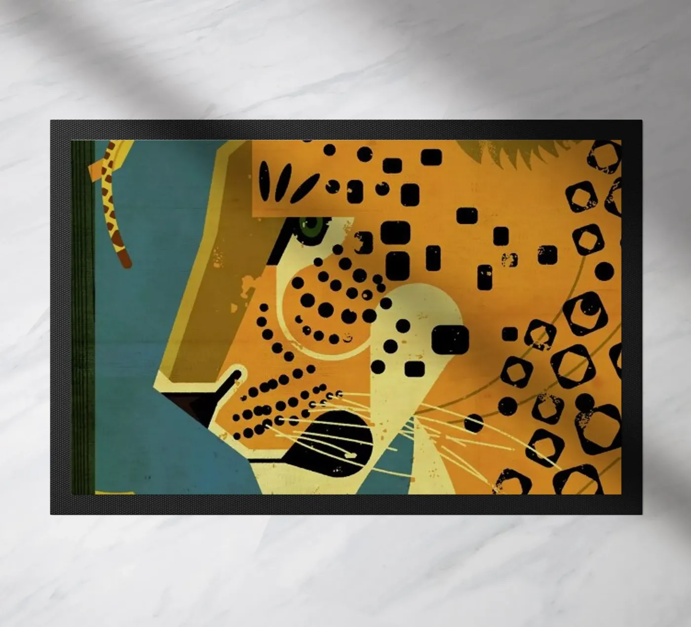 Leopard deurmat van Dieter Braun