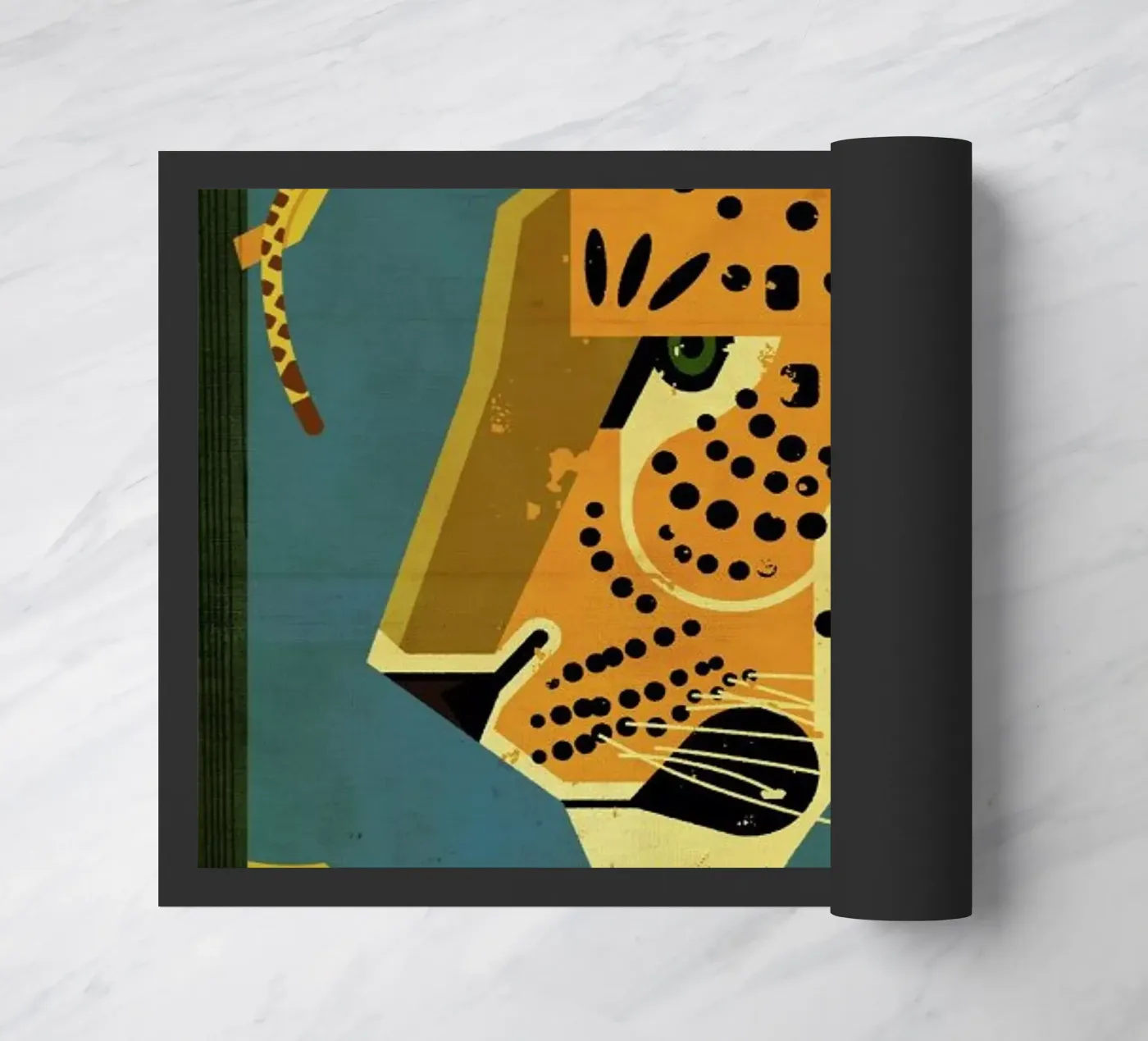 Leopard deurmat van Dieter Braun