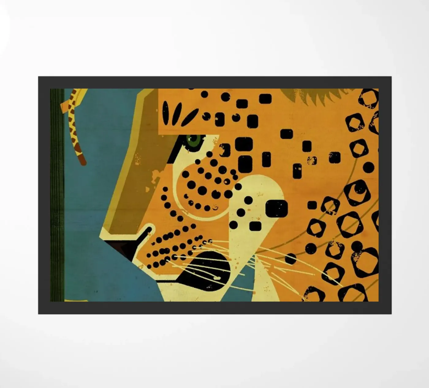 Leopard deurmat van Dieter Braun