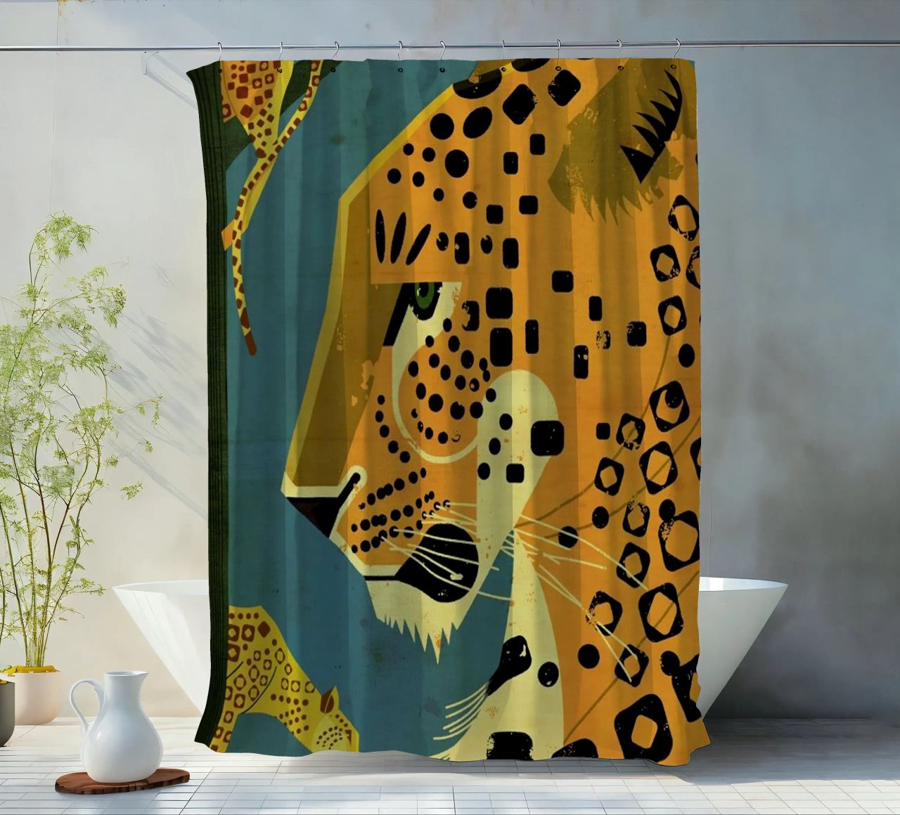 Leopard tenda da doccia da Dieter Braun