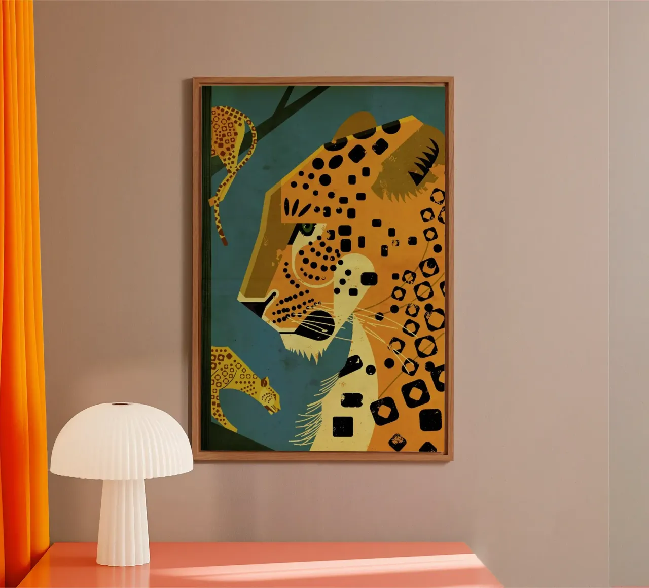 Leopard alluminio dibond da Dieter Braun