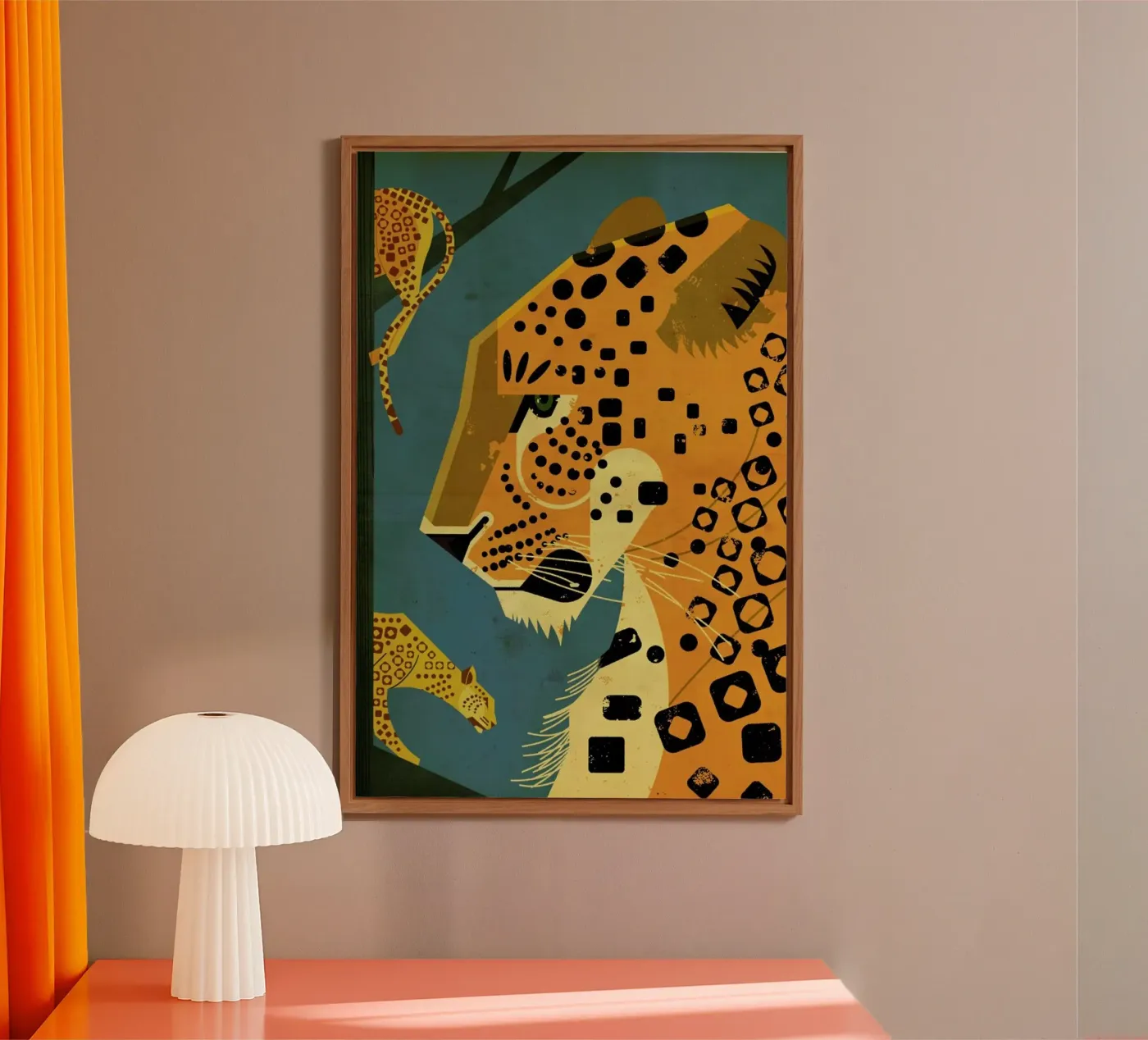 Leopard forex-plaat van Dieter Braun