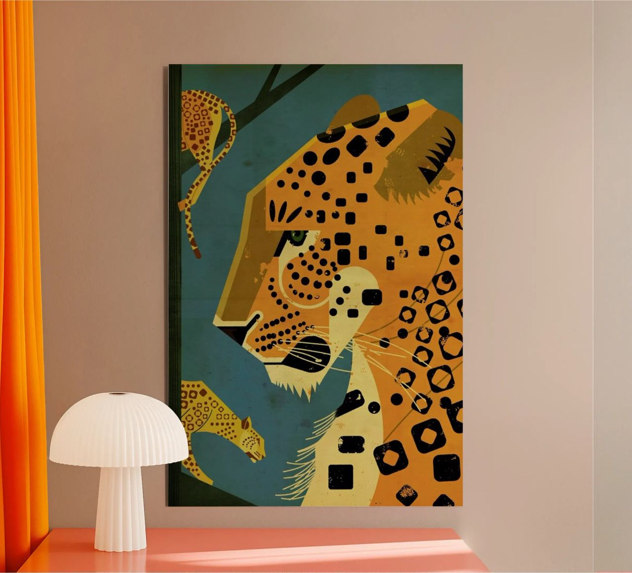 Leopard alluminio dibond da Dieter Braun