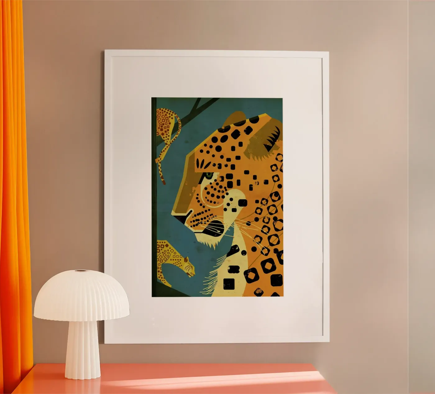 Leopard poster van Dieter Braun