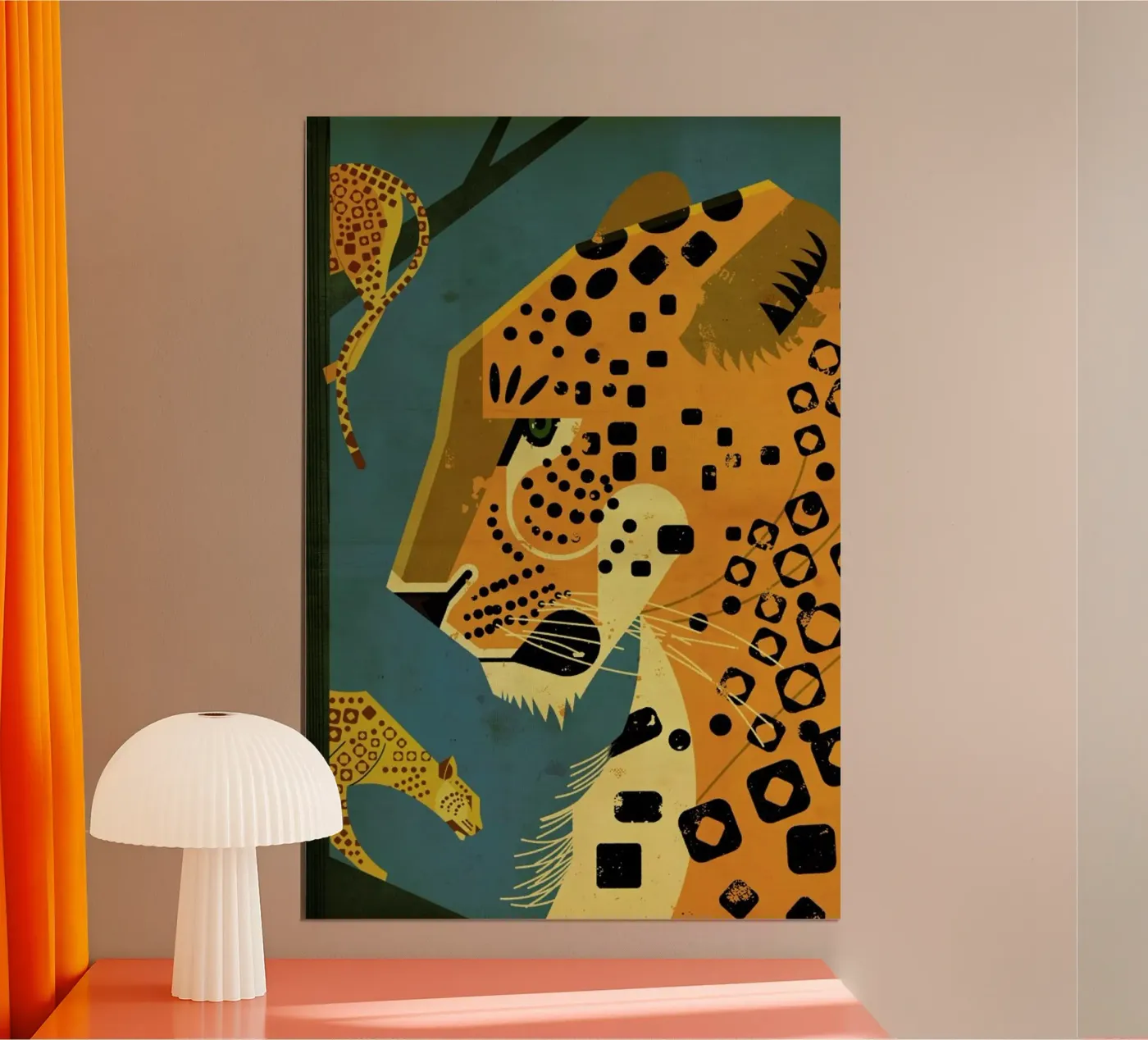 Leopard poster van Dieter Braun
