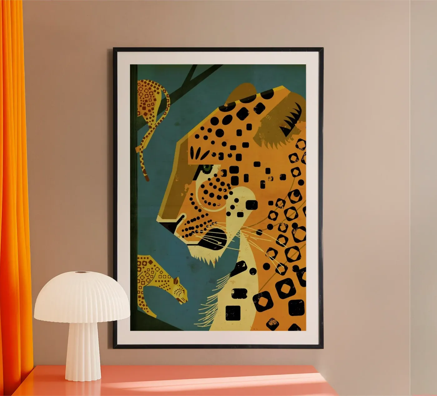 Leopard poster van Dieter Braun