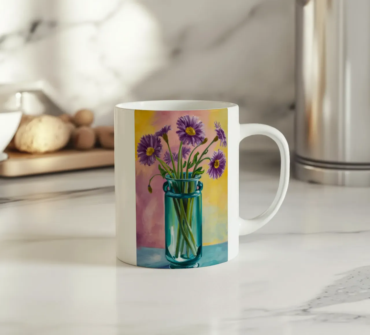 Ametista Aster Grace tazza in ceramica da Tiga Bersama