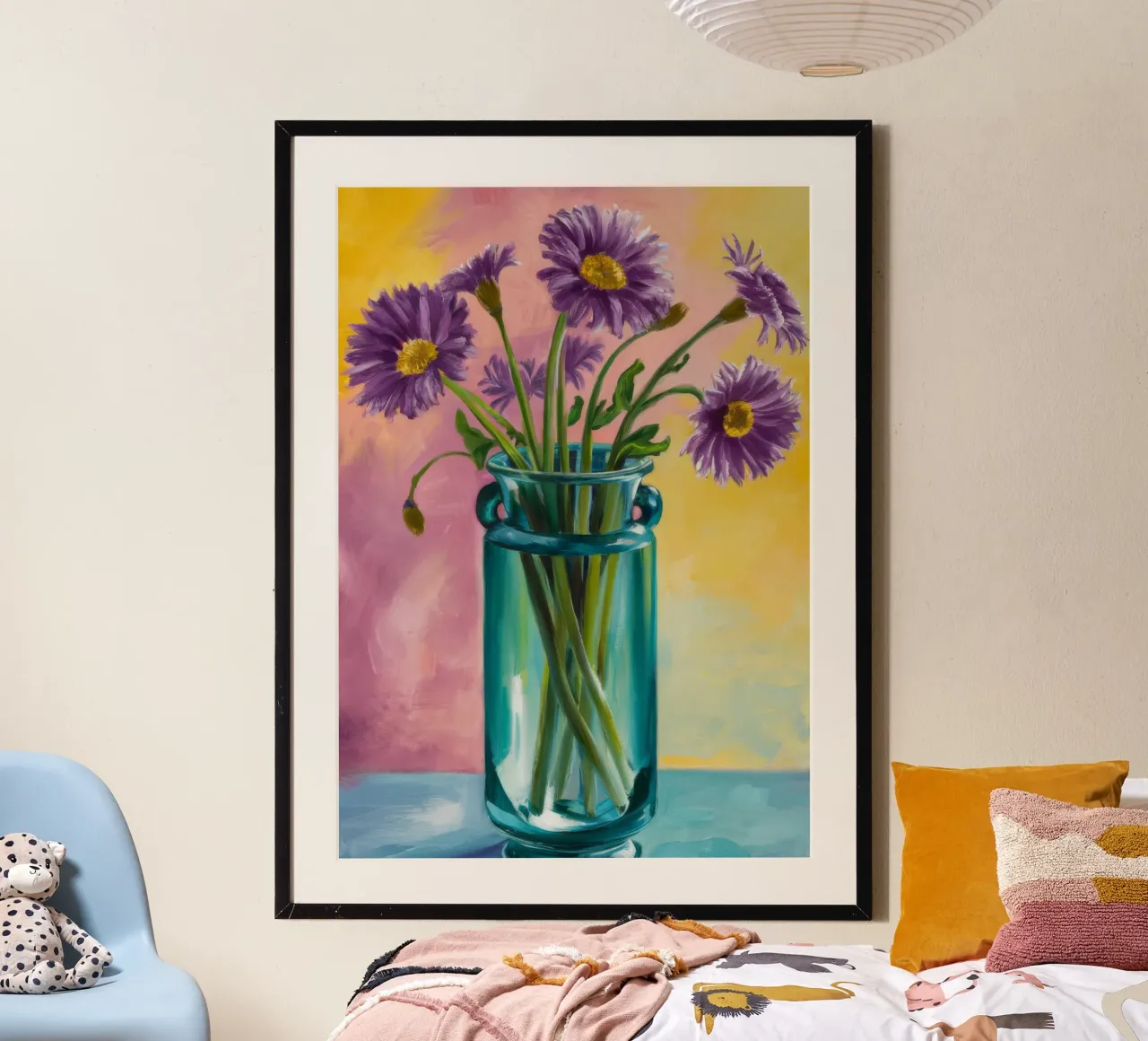 Ametista Aster Grace poster con telaio in plastica da Tiga Bersama