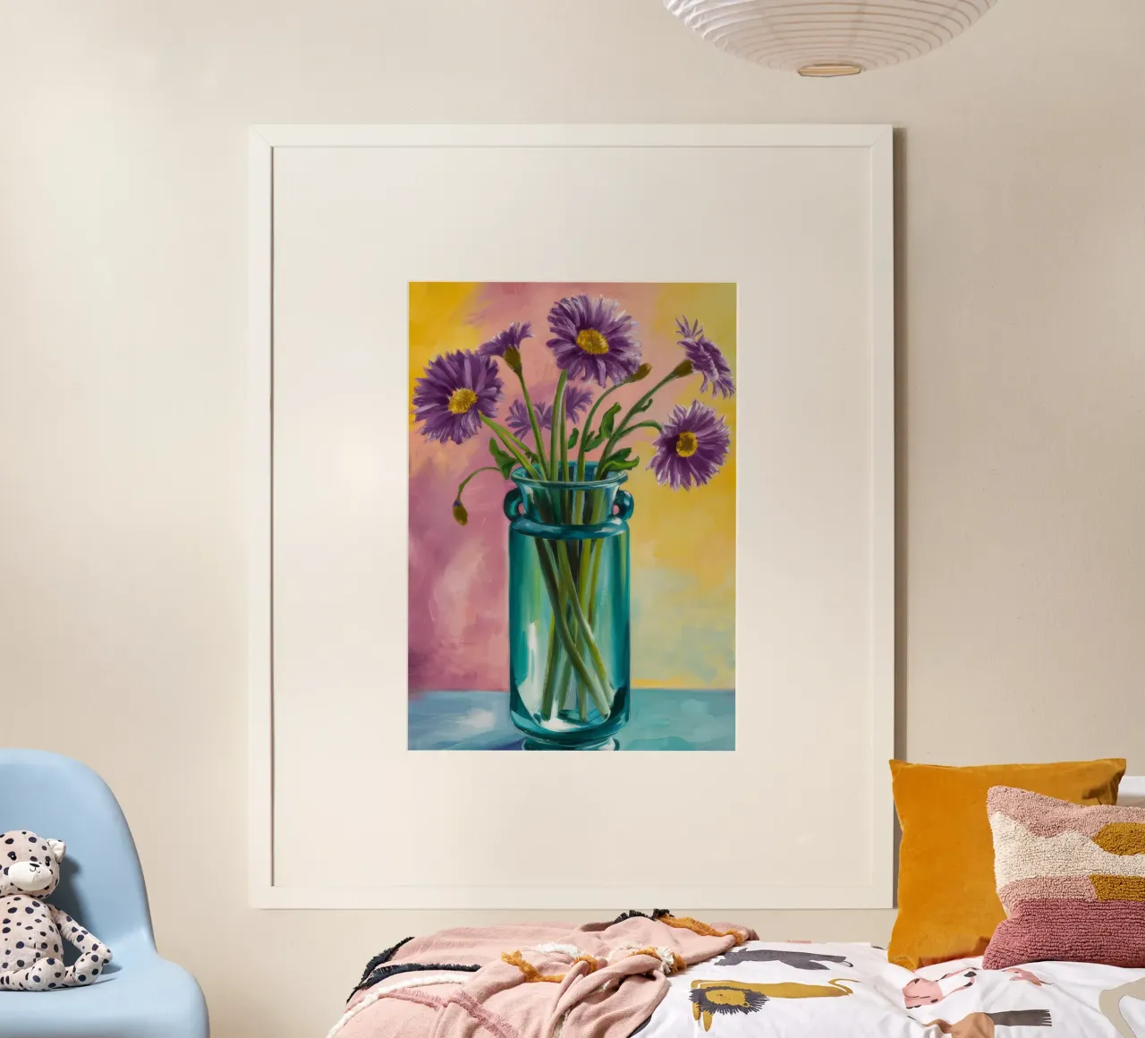 Ametista Aster Grace poster con telaio in plastica da Tiga Bersama