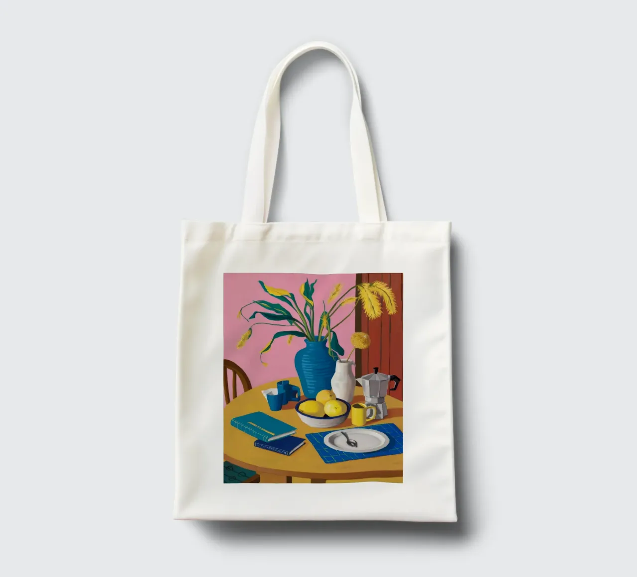 Grano e limone Stillness borsa in juta da Pan Denim