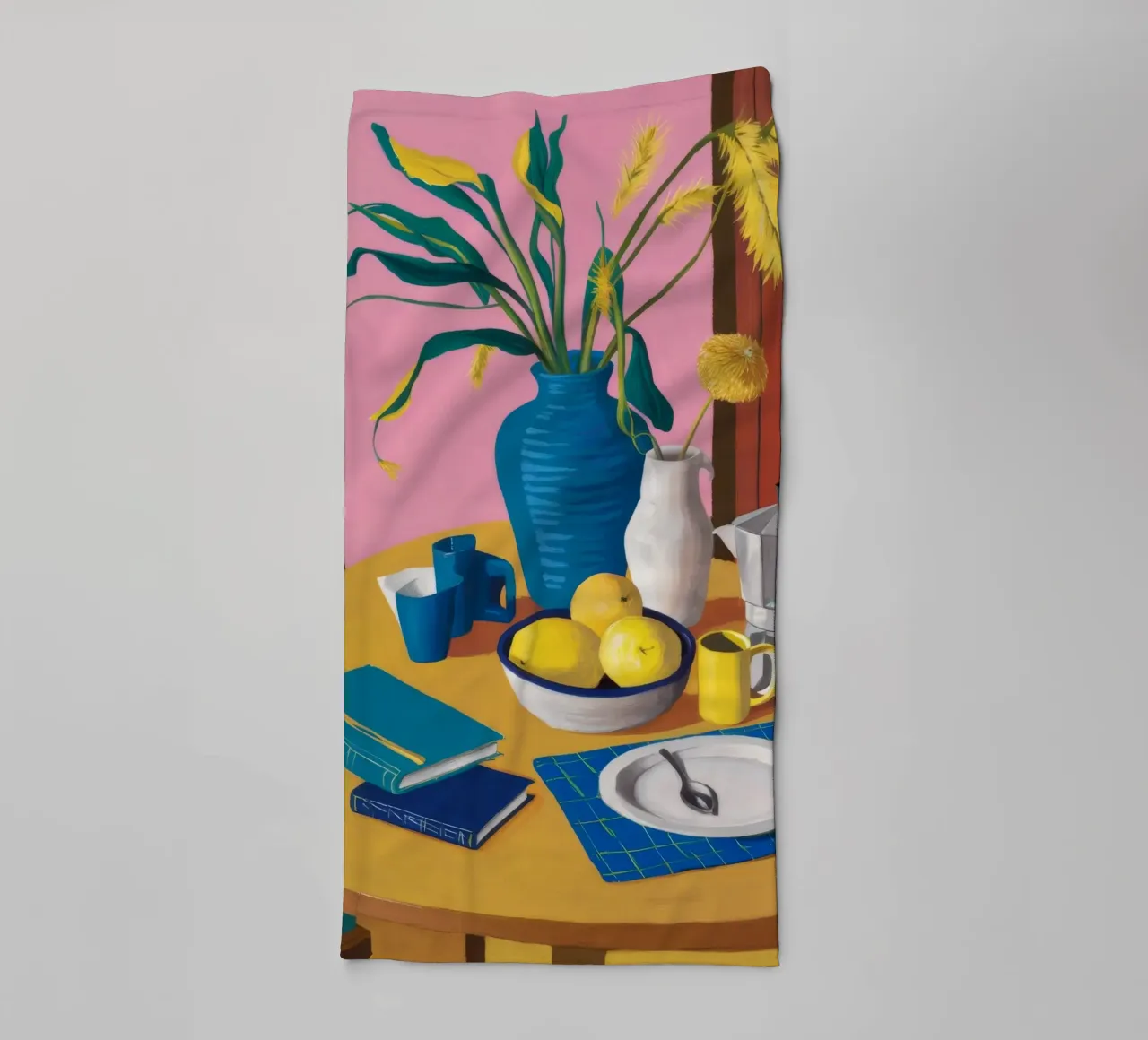 Weizen und Zitrone Stille Handtuch von Pan Denim