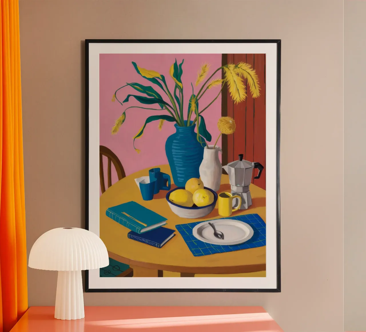 Grano e limone Stillness poster da Pan Denim