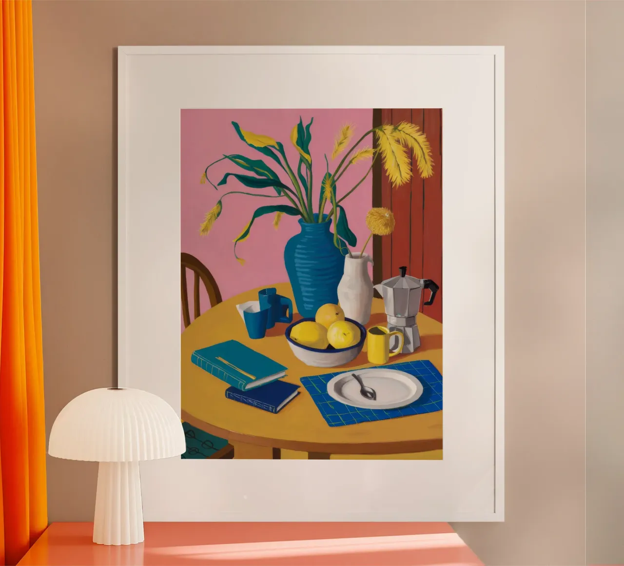 Grano e limone Stillness poster da Pan Denim