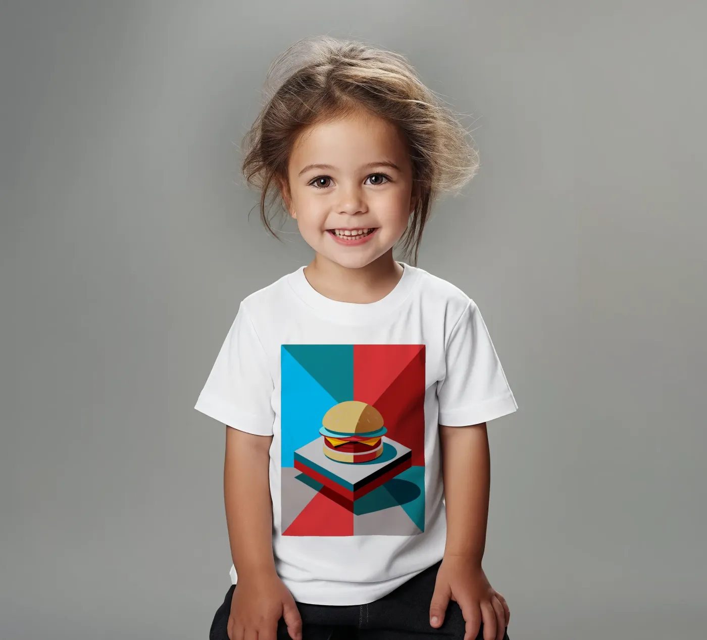 burger vector kinder t-shirt van zaidza