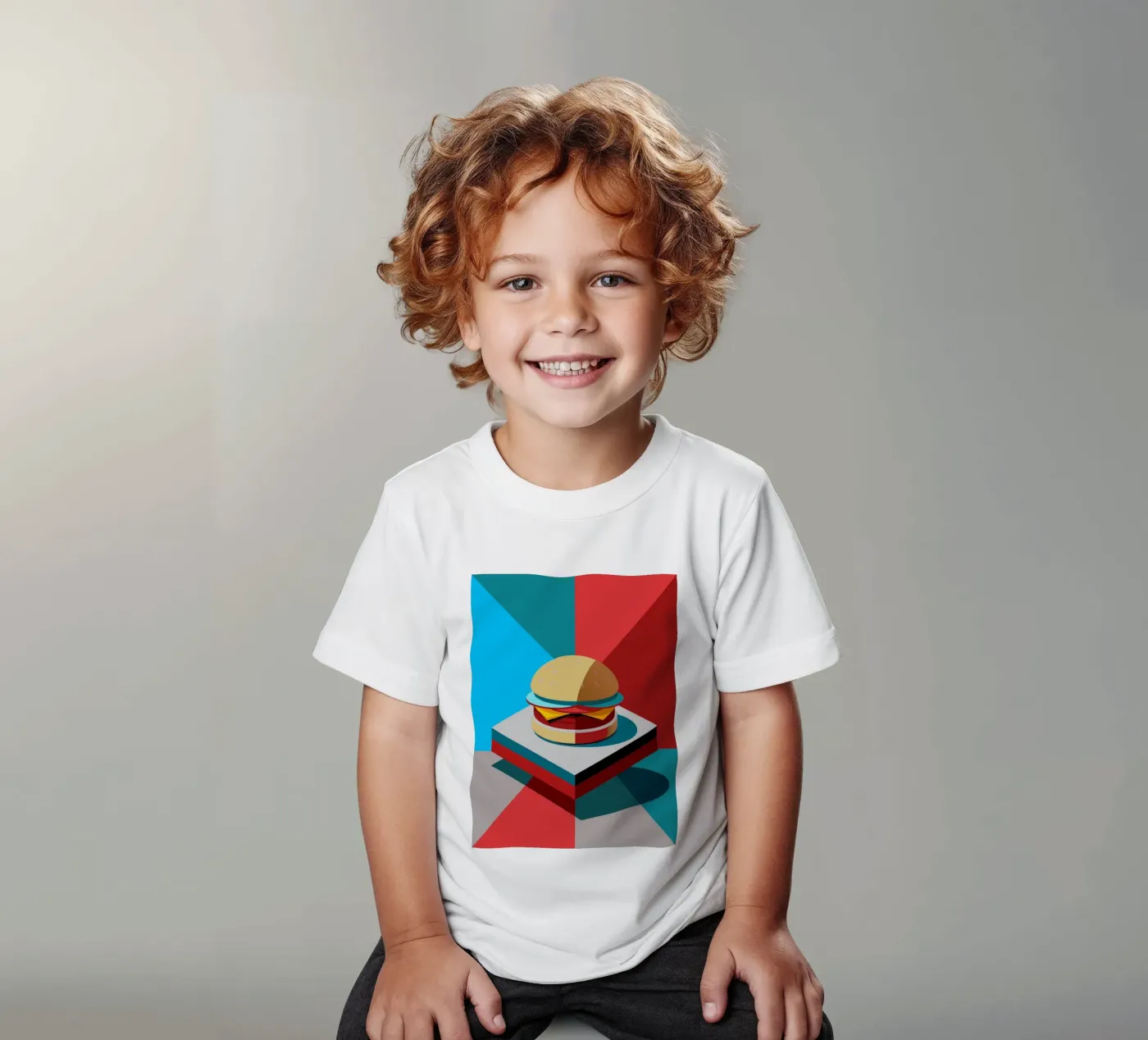 burger vector kinder t-shirt van zaidza