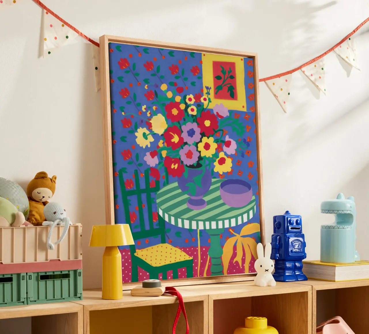 Tavolo da giardino Joyful tela con Cornice a cassetta da Tiga Bersama