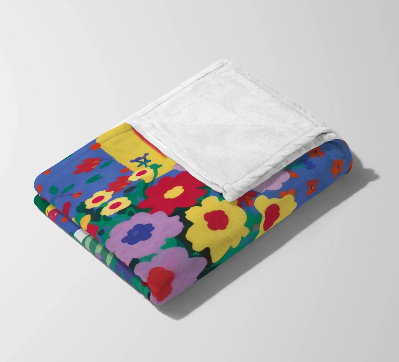 Joyful Garden Table fleece blanket by Tiga Bersama