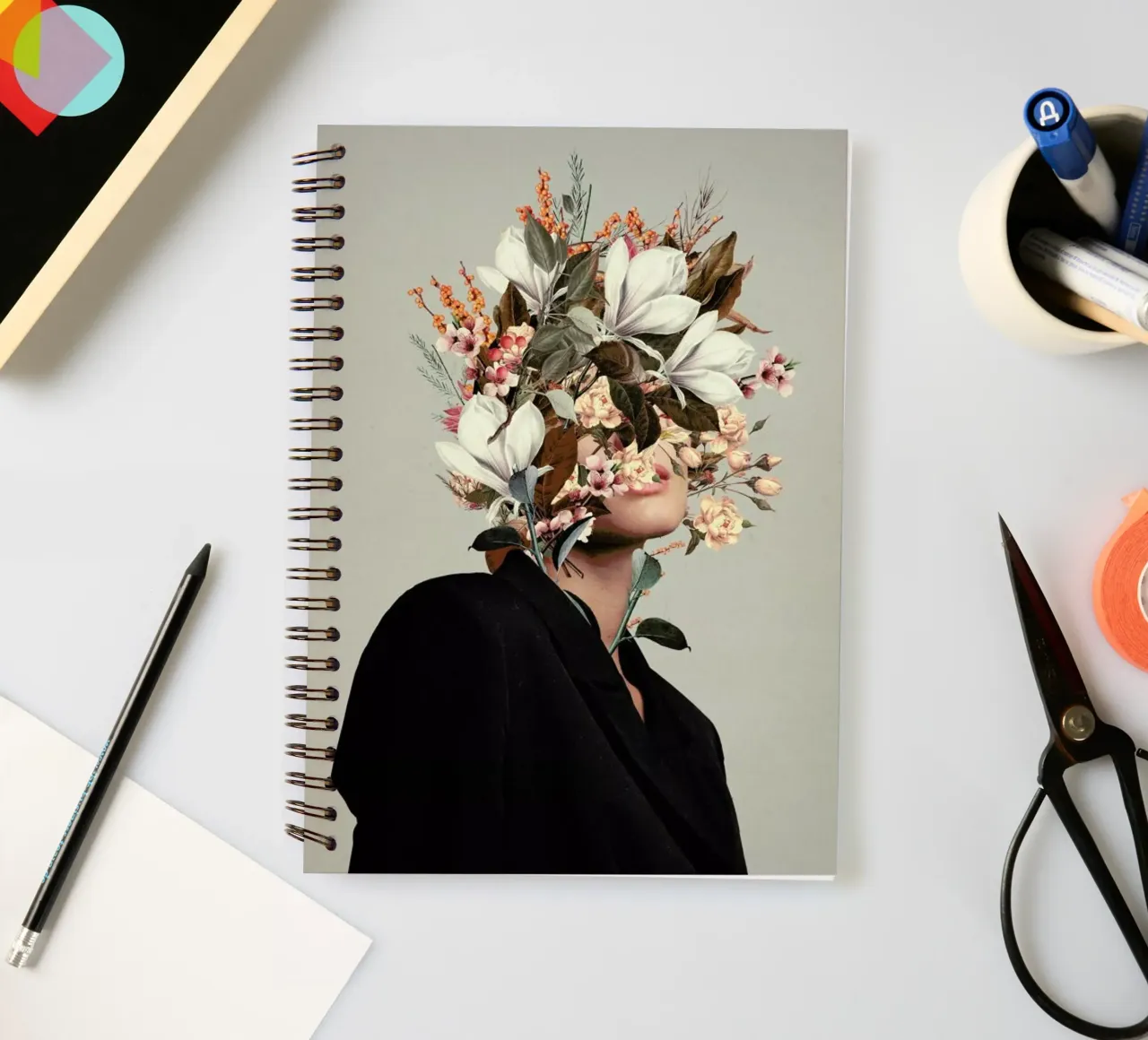 Infinite Moments Infinite Autumns spiral notebook by Frank Moth