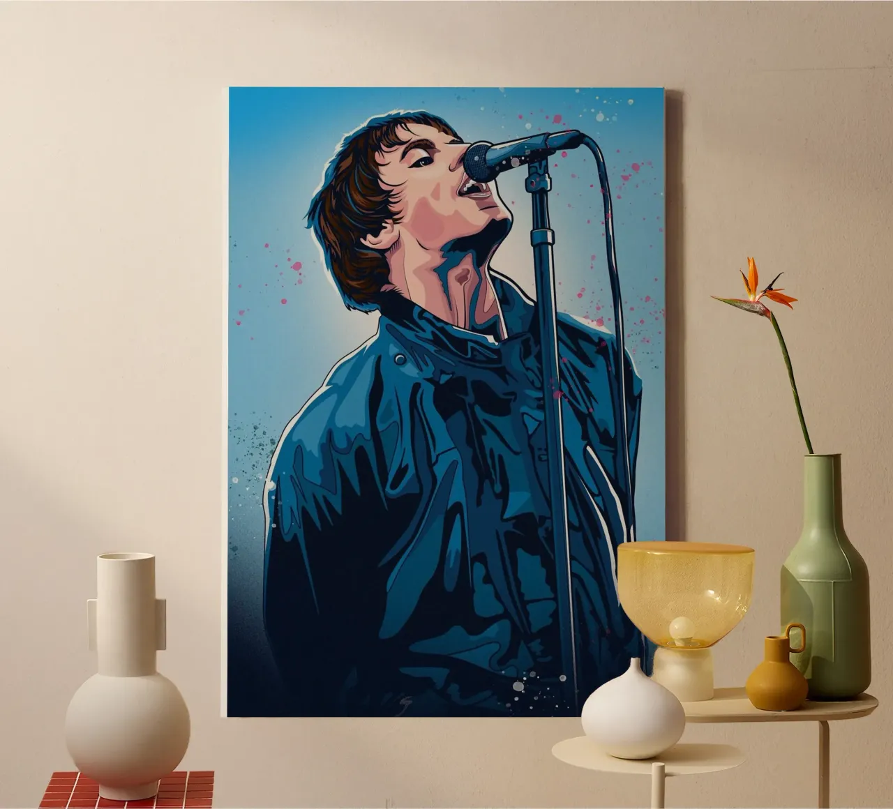 Live Forever Tour Vibe canvas met Baklijst van volth