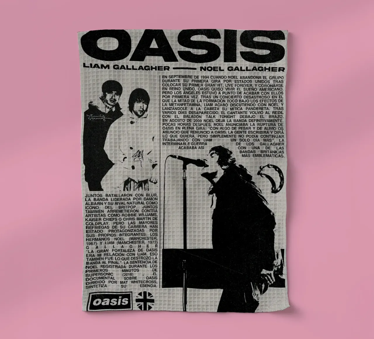 Glory Days Still Loud tea towel by volth