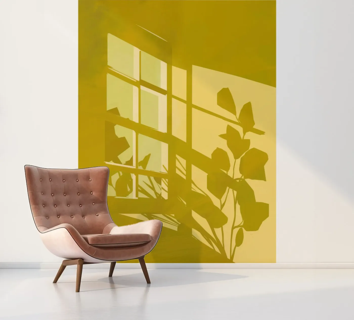 Venster Schaduwspel fotobehang van Pan Denim