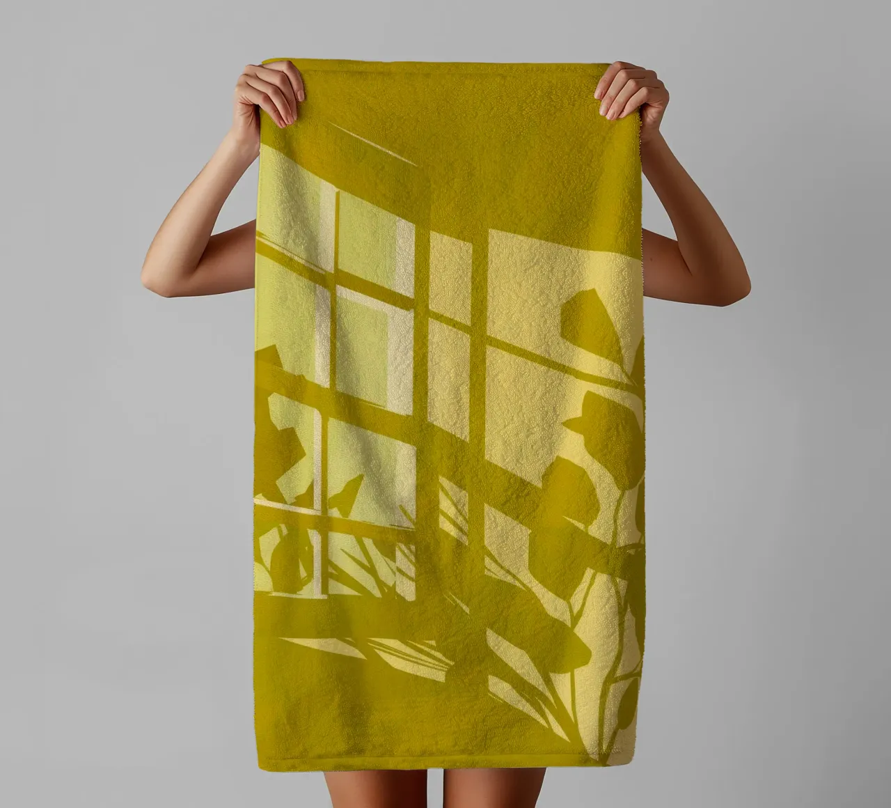 Window Shadowplay towel by Pan Denim