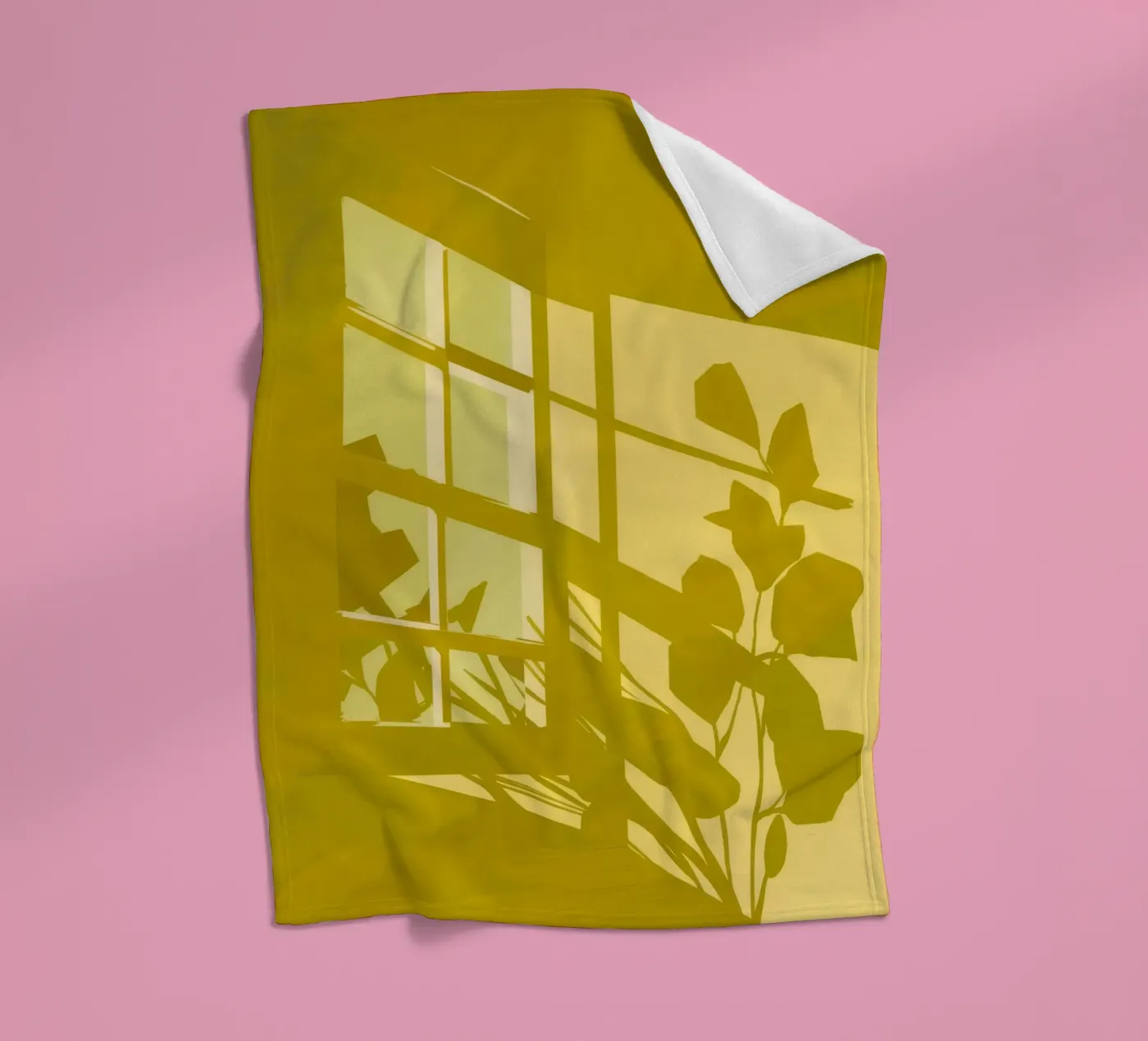 Venster Schaduwspel fleecedeken van Pan Denim