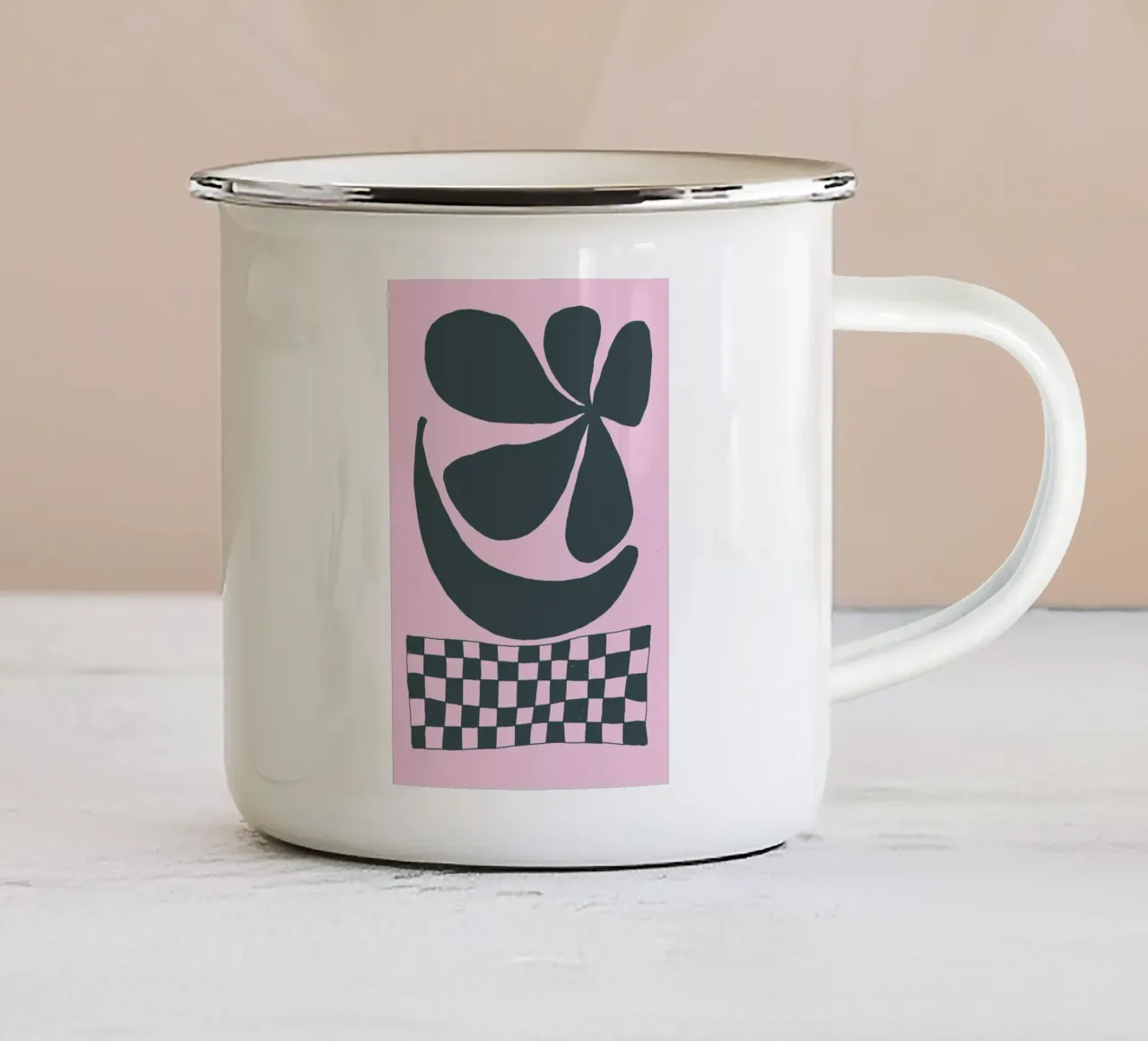 Banana Blossom tazza in smalto da Pure