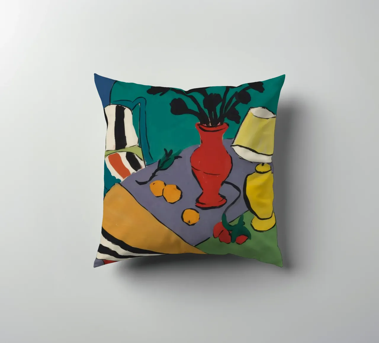 Lampada e vaso astratti cuscino da Tiga Bersama