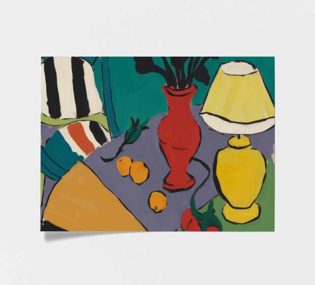 Abstract Lamp and Vase sticker sheet by Tiga Bersama