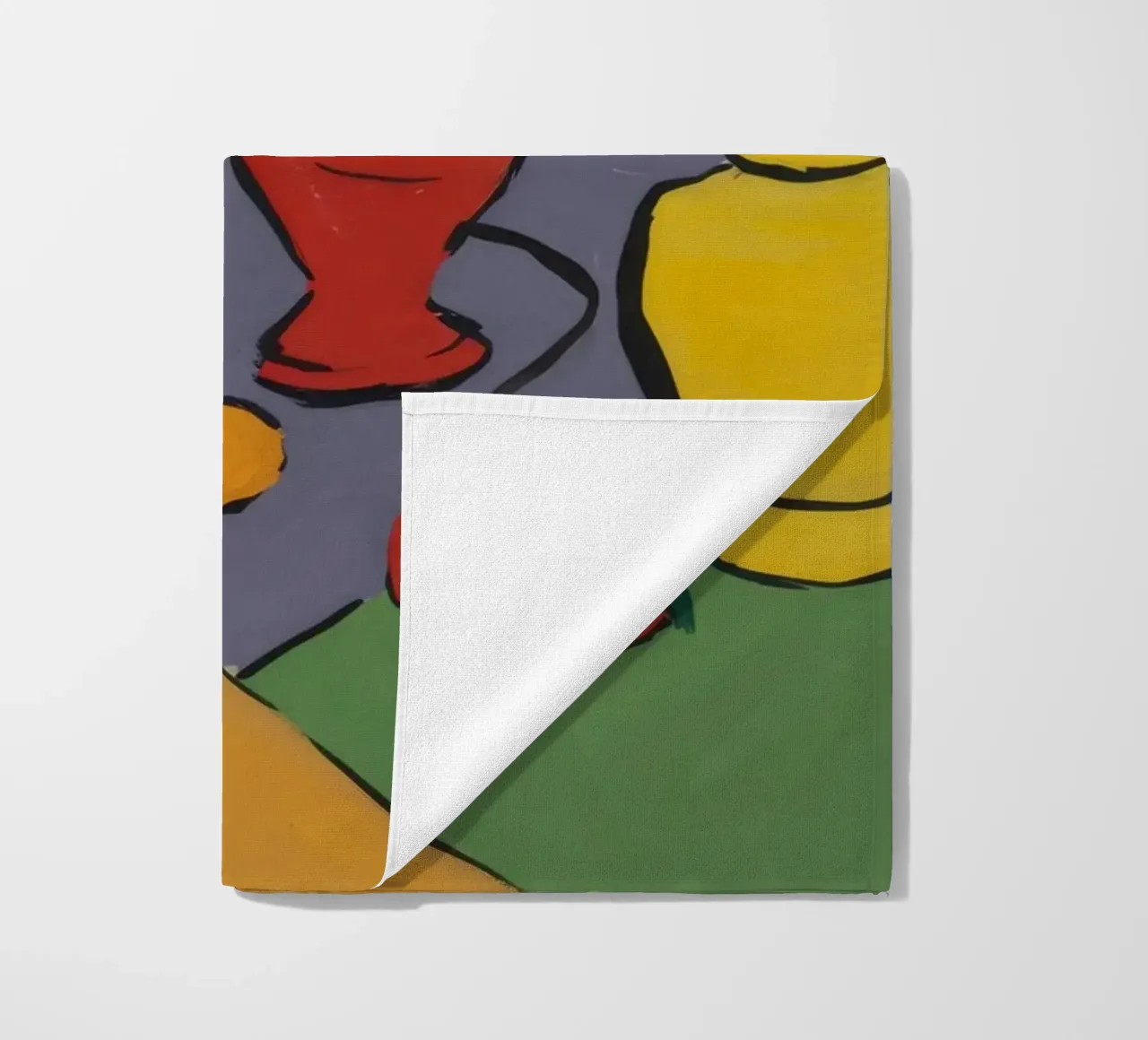 Abstract Lamp and Vase beach towel by Tiga Bersama