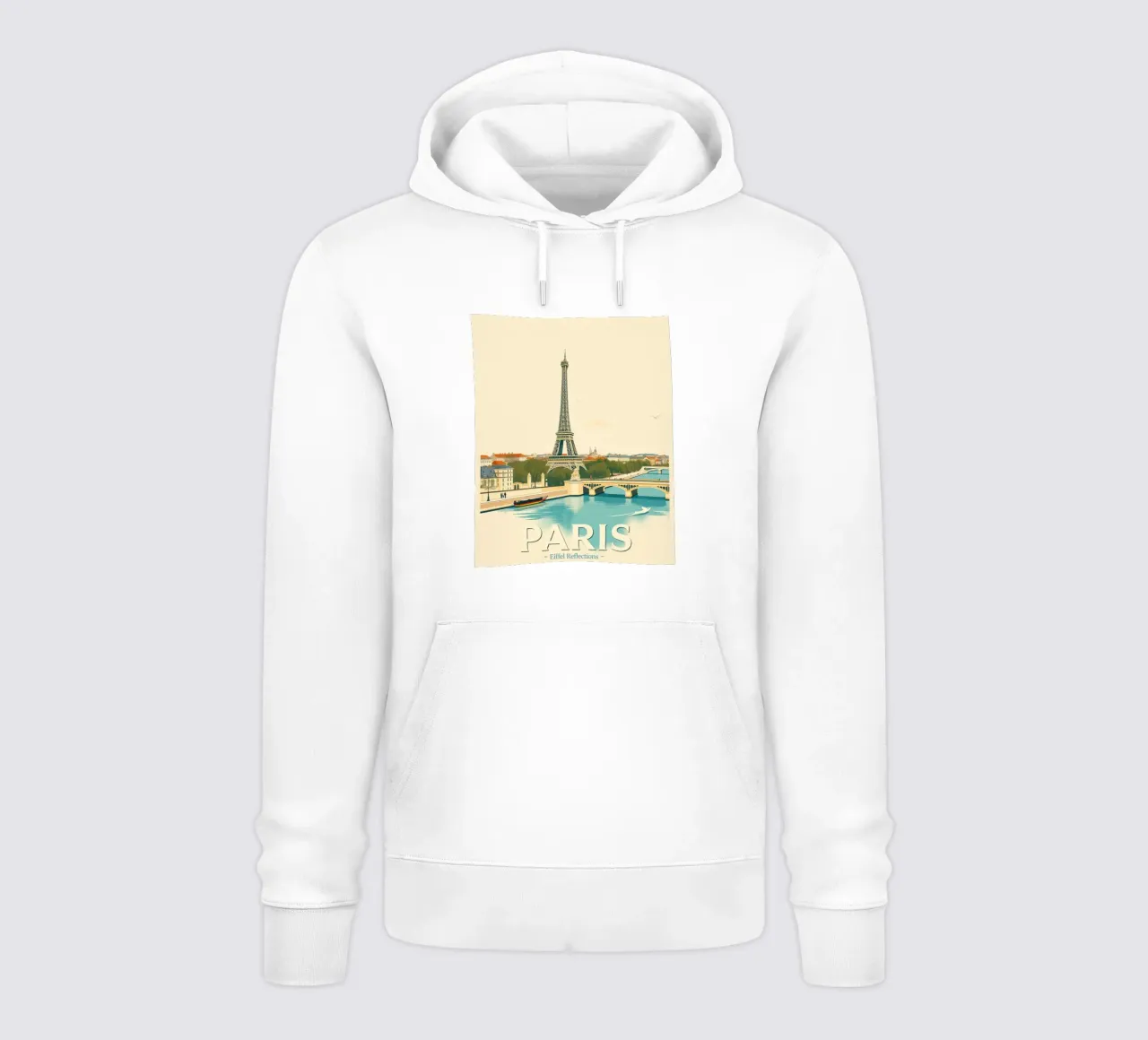 Paris - Reflet Eiffel sweat à capuche de HicksShop