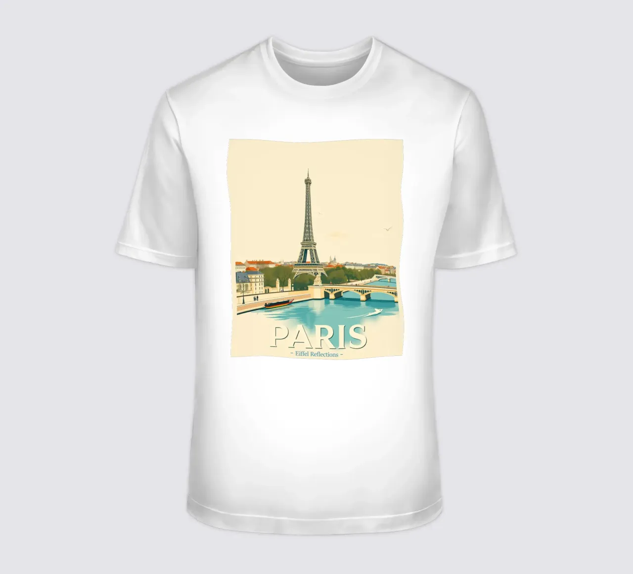 Paris - Eiffel Spiegelung T-Shirt von HicksShop
