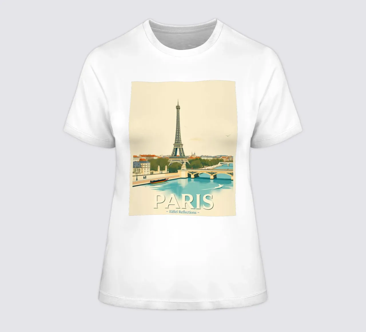 Parigi - Riflesso Eiffel t-shirt da donna da HicksShop
