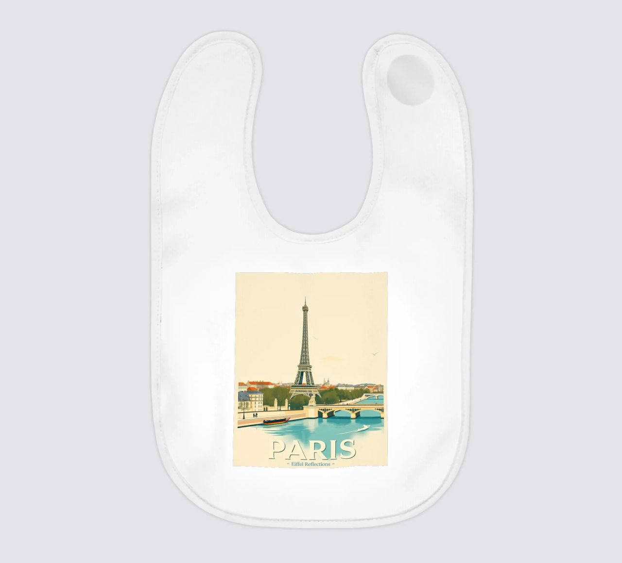Parigi - Riflesso Eiffel bavaglino da HicksShop