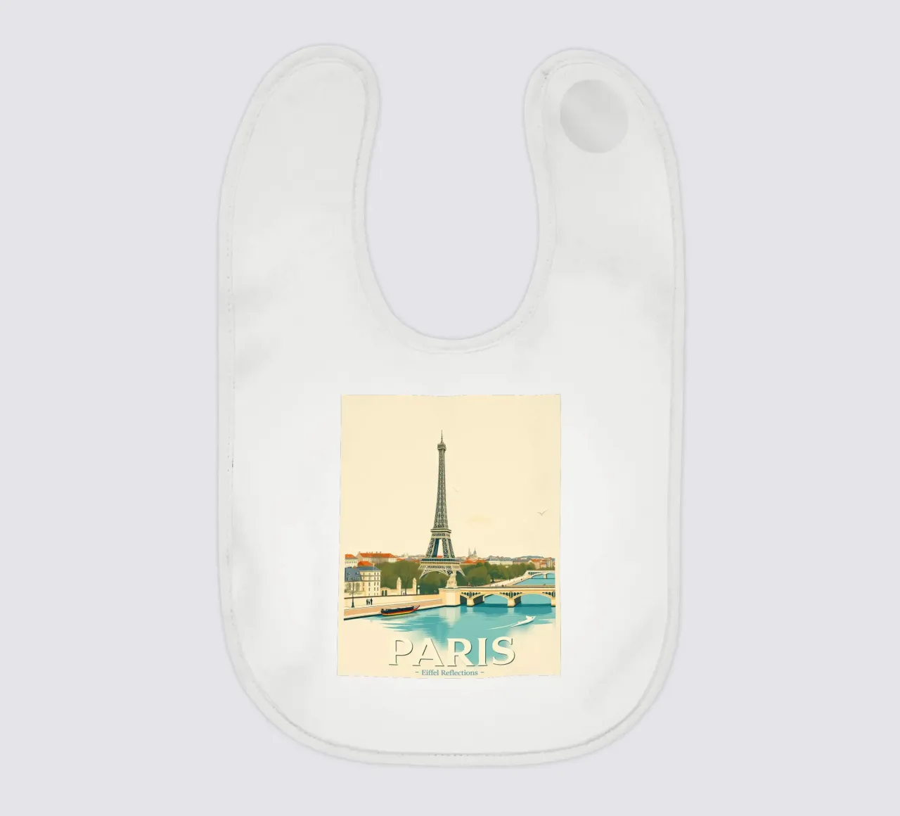 Parigi - Riflesso Eiffel bavaglino da HicksShop