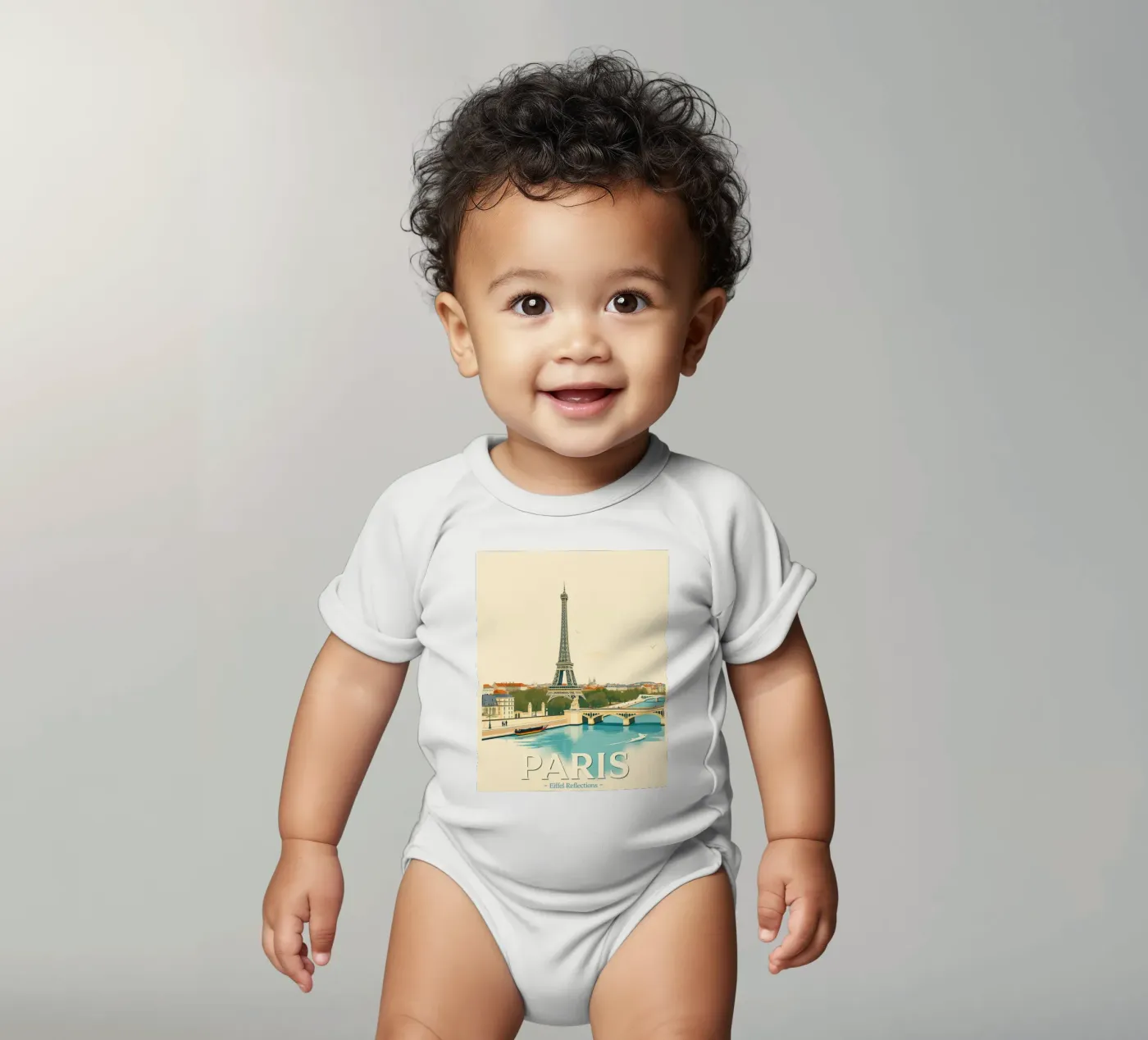 Paris - Reflet Eiffel body bébé de HicksShop