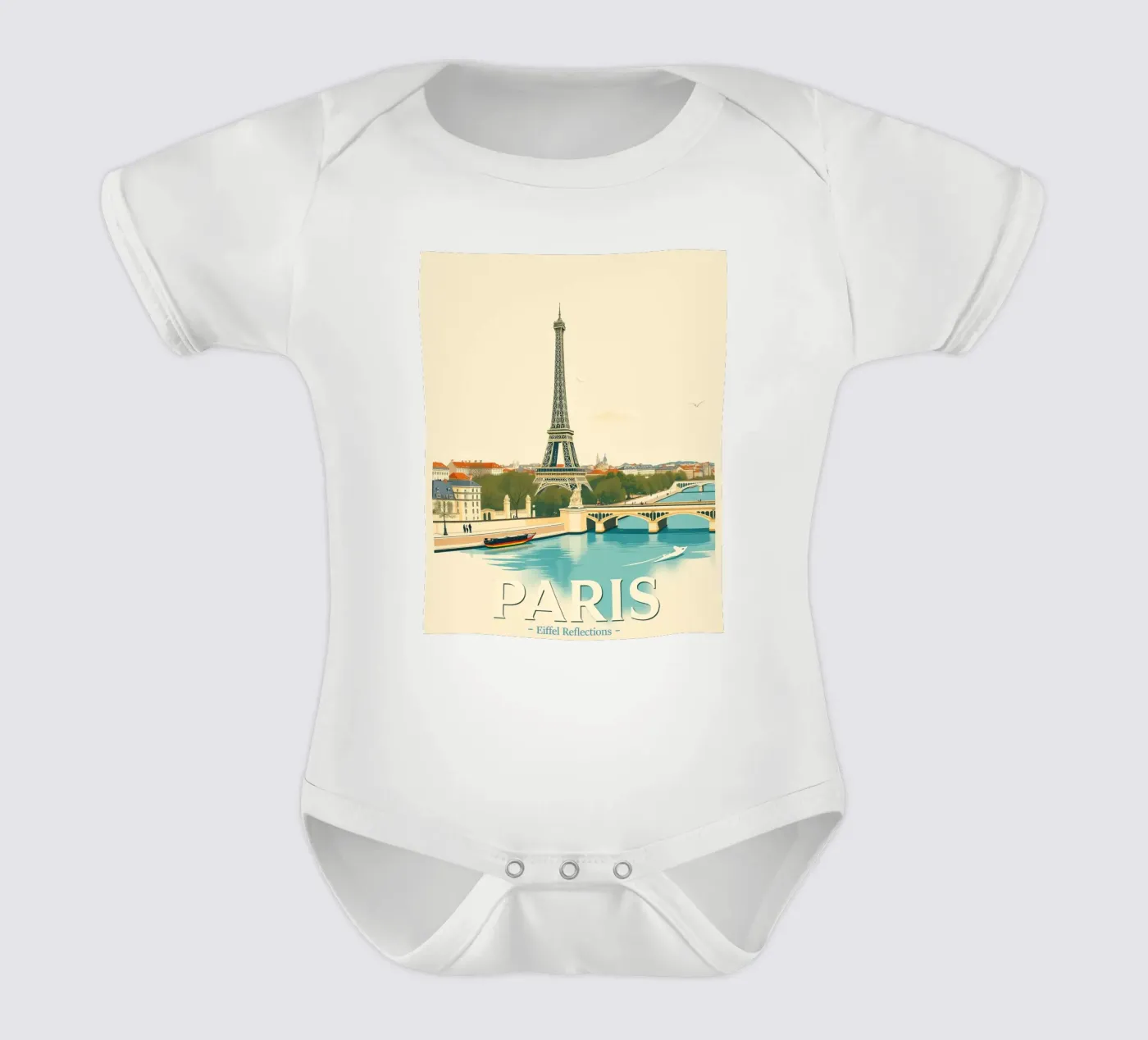 Paris - Reflet Eiffel body bébé de HicksShop