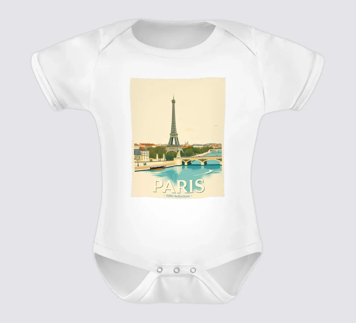 Paris - Reflet Eiffel body bébé de HicksShop