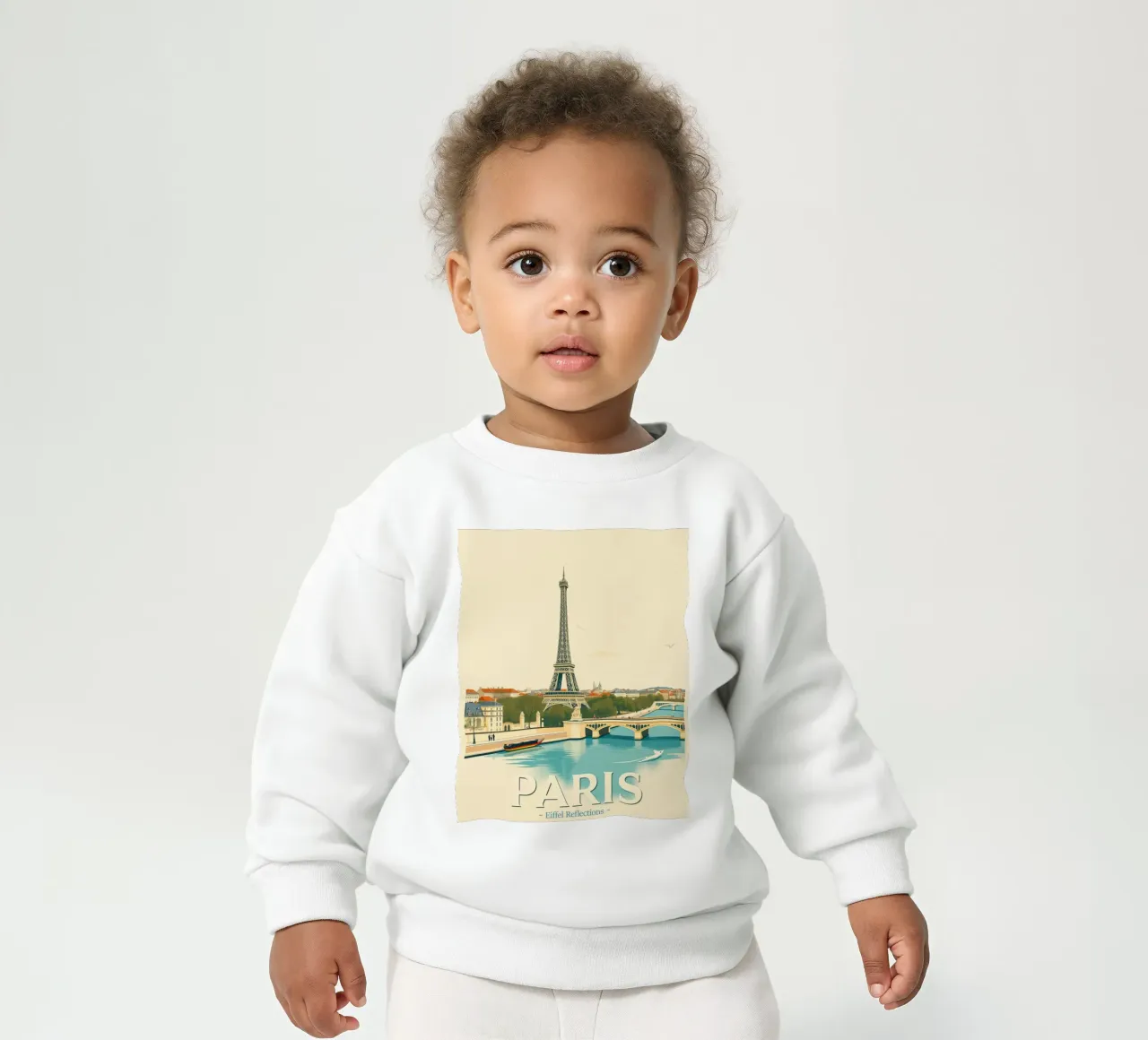 París - Reflejo Eiffel sudadera de bebé de HicksShop
