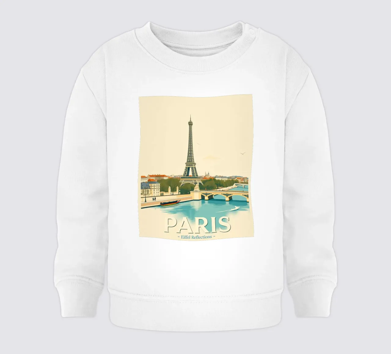 París - Reflejo Eiffel sudadera de bebé de HicksShop