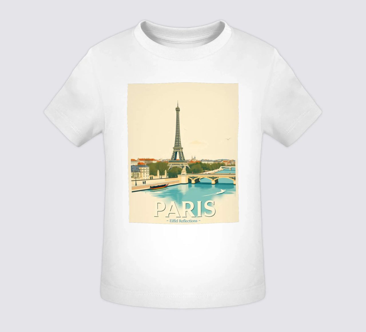 Parigi - Riflesso Eiffel maglietta neonato da HicksShop