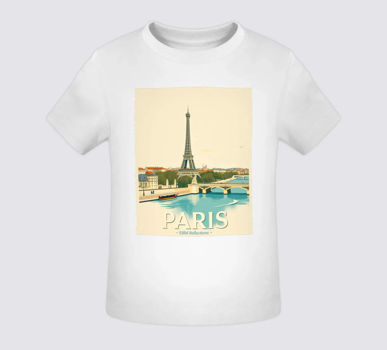 Parigi - Riflesso Eiffel maglietta neonato da HicksShop