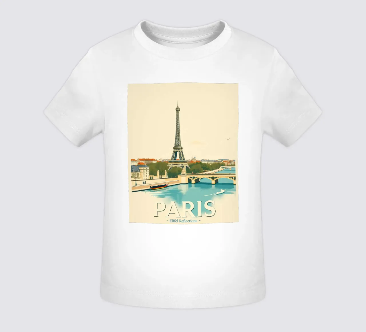Parigi - Riflesso Eiffel maglietta neonato da HicksShop