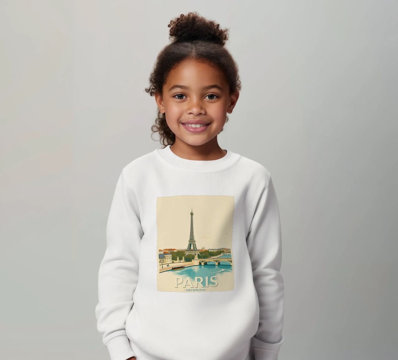 Parigi - Riflesso Eiffel felpa bambino da HicksShop