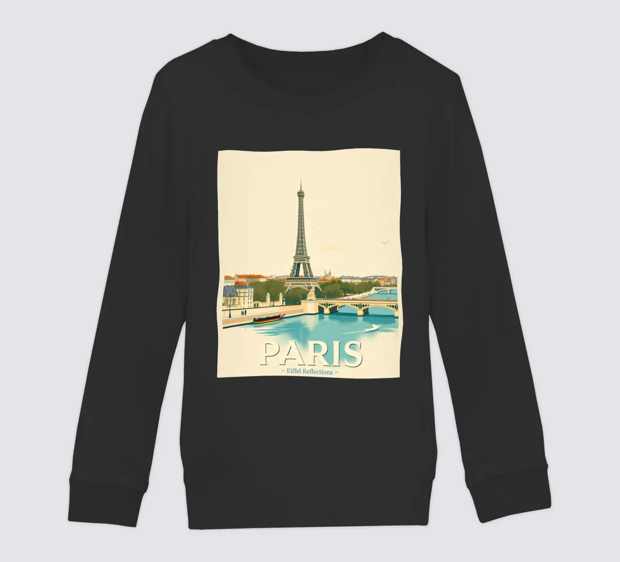 Parigi - Riflesso Eiffel felpa bambino da HicksShop