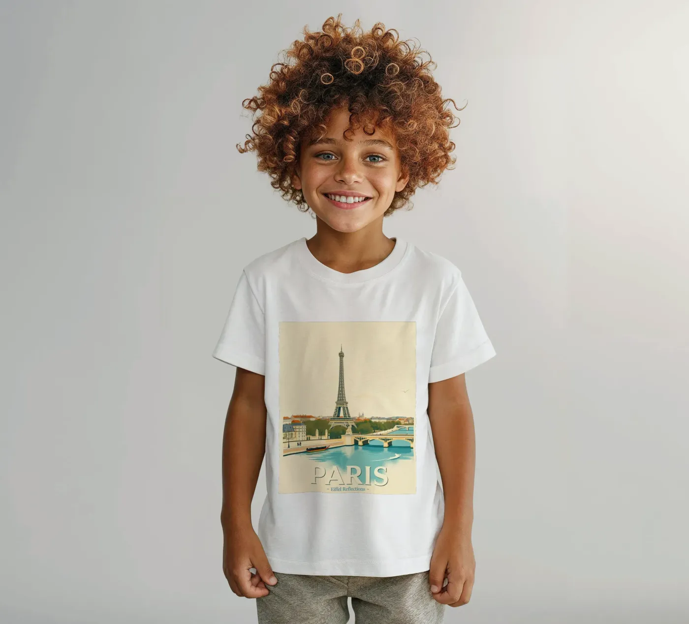 Parigi - Riflesso Eiffel t-shirt bambini da HicksShop