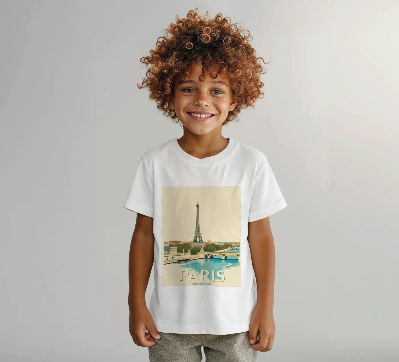 Parigi - Riflesso Eiffel t-shirt bambini da HicksShop